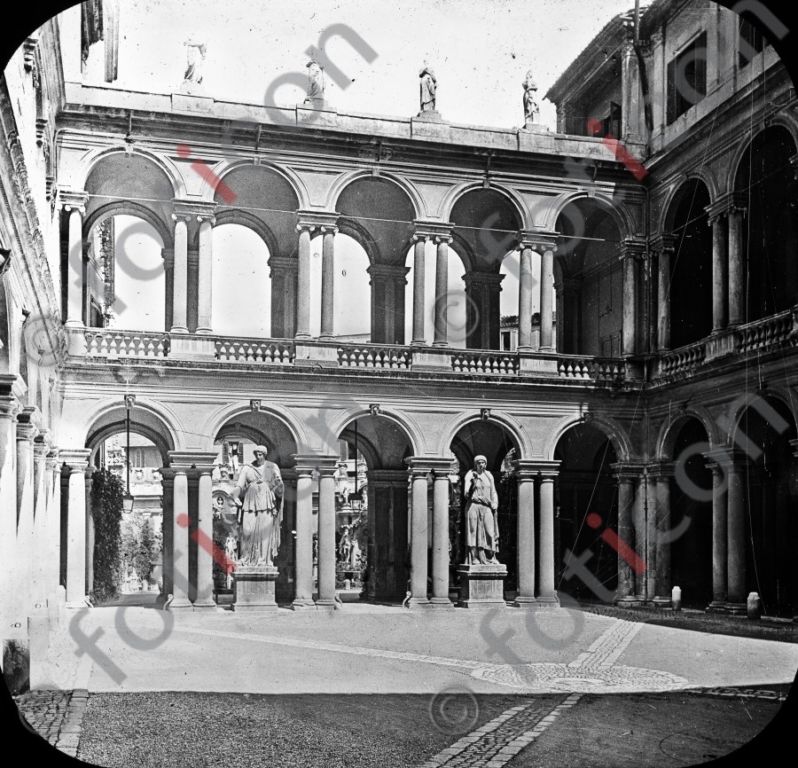 Villa Borghese - Foto foticon-simon-033-019-sw.jpg | foticon.de - Bilddatenbank für Motive aus Geschichte und Kultur